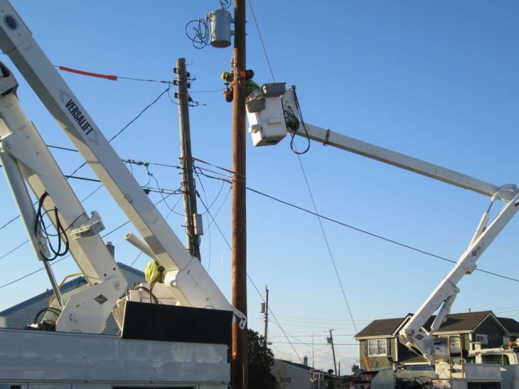 Ocean City utility pole collapse